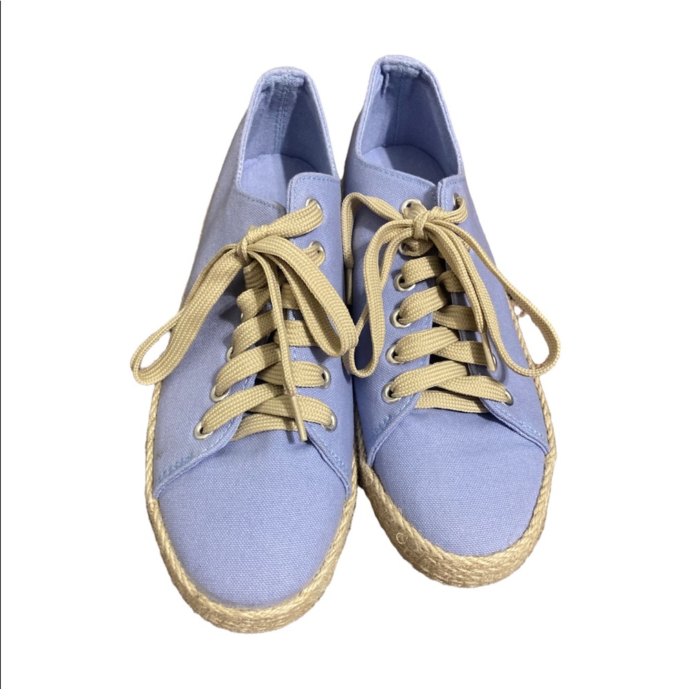 Blue and Tan Canvas shoes
